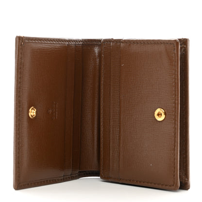 Gucci GG Supreme Monogram Horsebit 1955 Card Case Wallet Beige Ebony Brown Sugar 5 of 7