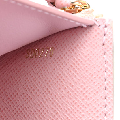 Louis Vuitton Damier Azur Victorine Wallet Rose Ballerine 7 of 7