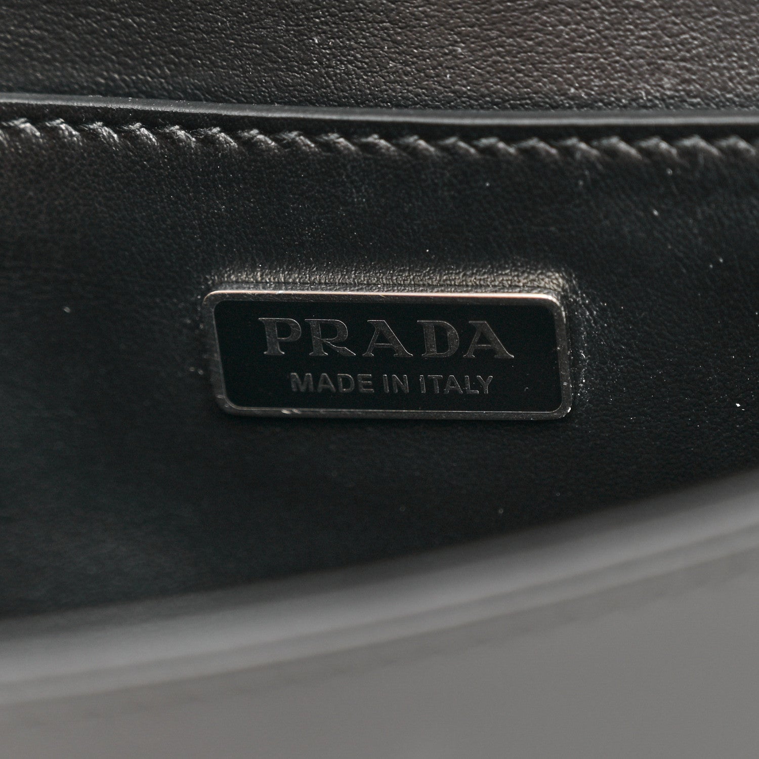 Prada Spazzolato Femme Flap Shoulder Bag Black 6 of 10