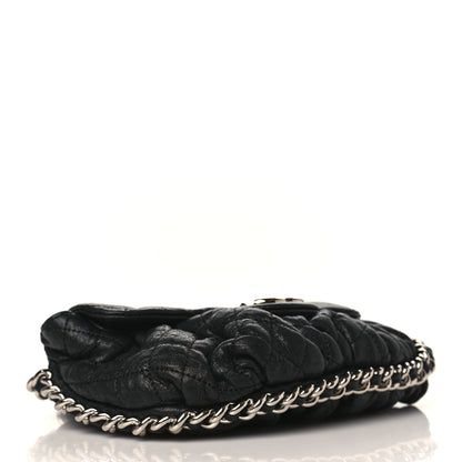Chanel Washed Lambskin Quilted Mini Chain Around Flap Black 7 of 10