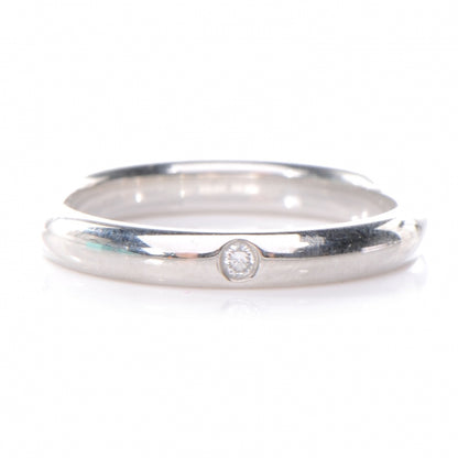 Tiffany Platinum Diamond Elsa Peretti Band Ring 5.5 3 of 6