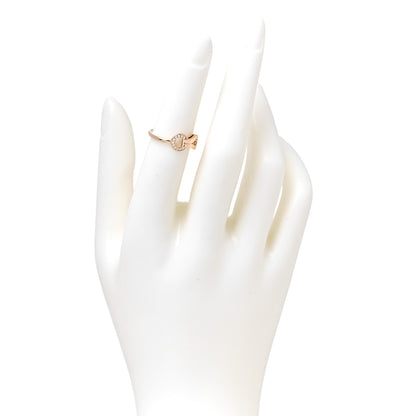 Cartier 18K Pink Gold Diamond Agrafe Ring 49 4.75 2 of 4