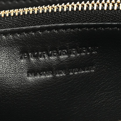 Burberry Calfskin Haymarket Check Elmore Zip Around Wallet Black 6 of 6