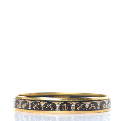 Hermes Enamel Printed Narrow Musical Instruments Bracelet 70 3 of 5