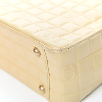 Chanel Lambskin Quilted Chocolate Bar Tote Beige 10 of 15