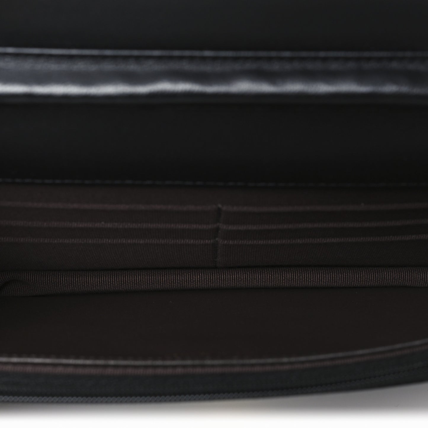Lambskin Quilted Wallet On Chain WOC Black