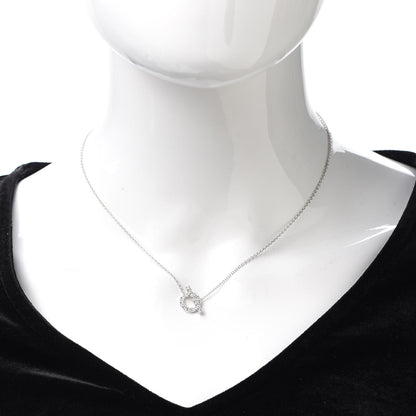 Hermes 18K White Gold Diamond Finesse Pendant Necklace 2 of 6