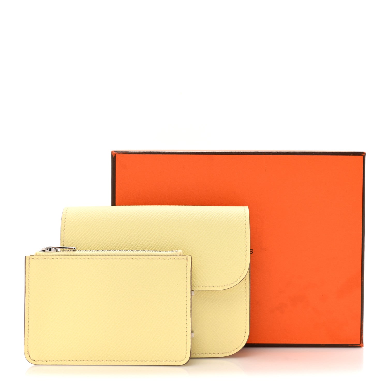 Hermes Epsom Constance Slim Wallet Jaune Milton 9 of 9