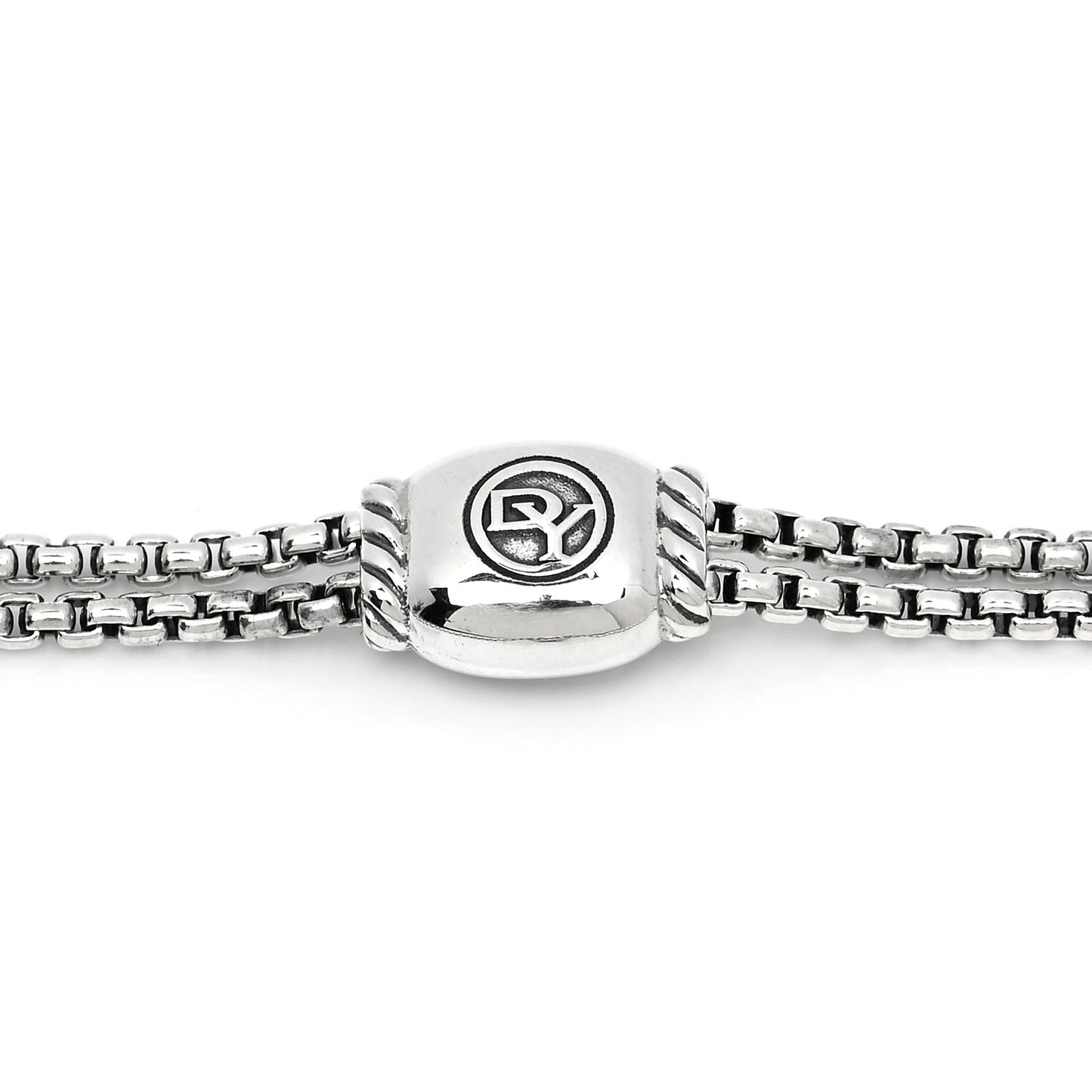 Sterling Silver Black Diamond 9mm Chatelaine Petite Pave Bracelet