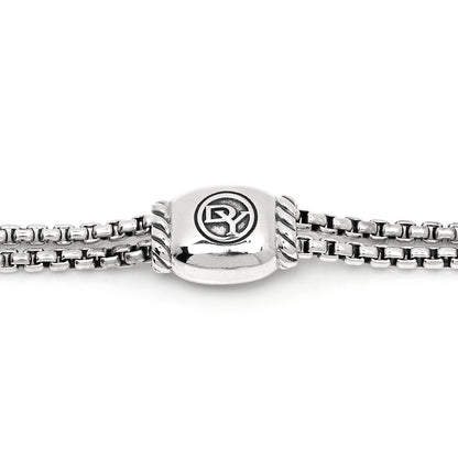 David Yurman Sterling Silver Black Diamond 9mm Chatelaine Petite Pave Bracelet 4 of 5