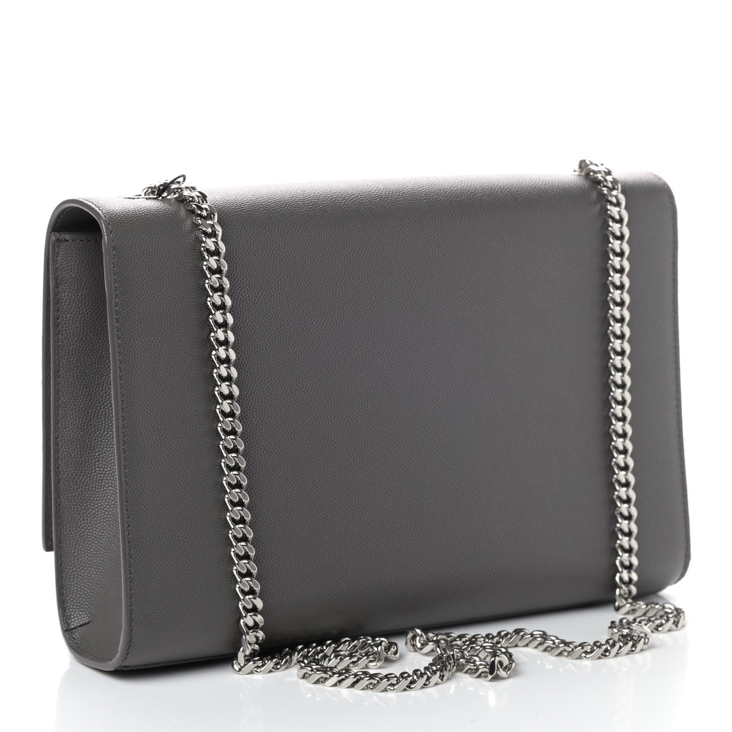 Saint Laurent Grain De Poudre Large Classic Monogram Kate Satchel Earth 2 of 4