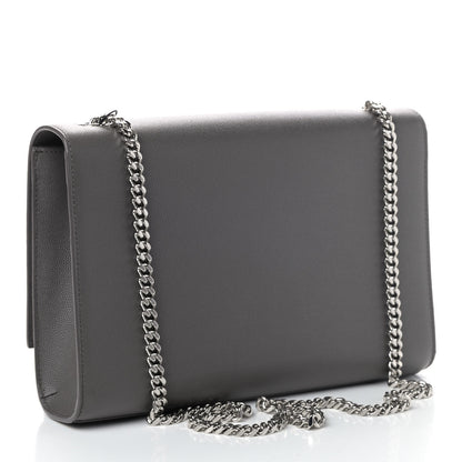 Saint Laurent Grain De Poudre Large Classic Monogram Kate Satchel Earth 2 of 4