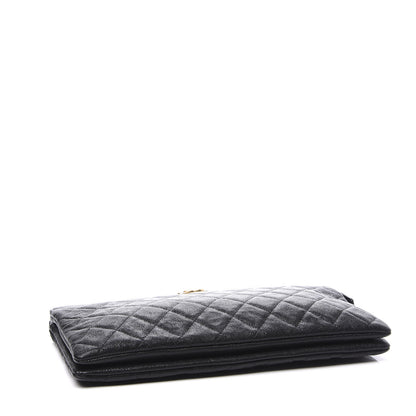 Chanel Caviar Quilted Small Zipped Boy Pouch Black 3 of 10