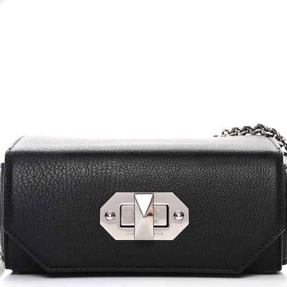 Alexander McQueen Fine Grain Goatskin Box Shoulder Bag 19 Black 7 of 8