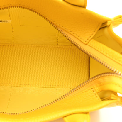 Marc Jacobs Grained Calfskin Mini The Tote Bag Yellow 5 of 11