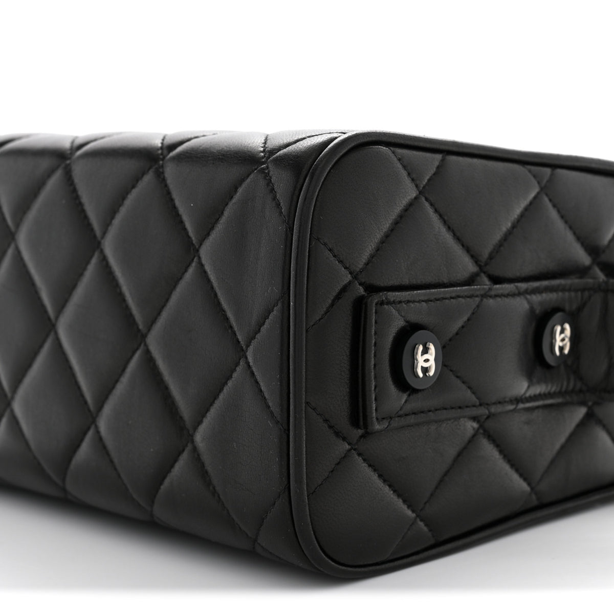 Chanel Lambskin Quilted Box Bag Black 10 of 11