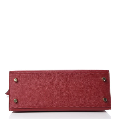 Hermes Epsom Kelly Sellier 25 Rouge Grenat 6 of 39