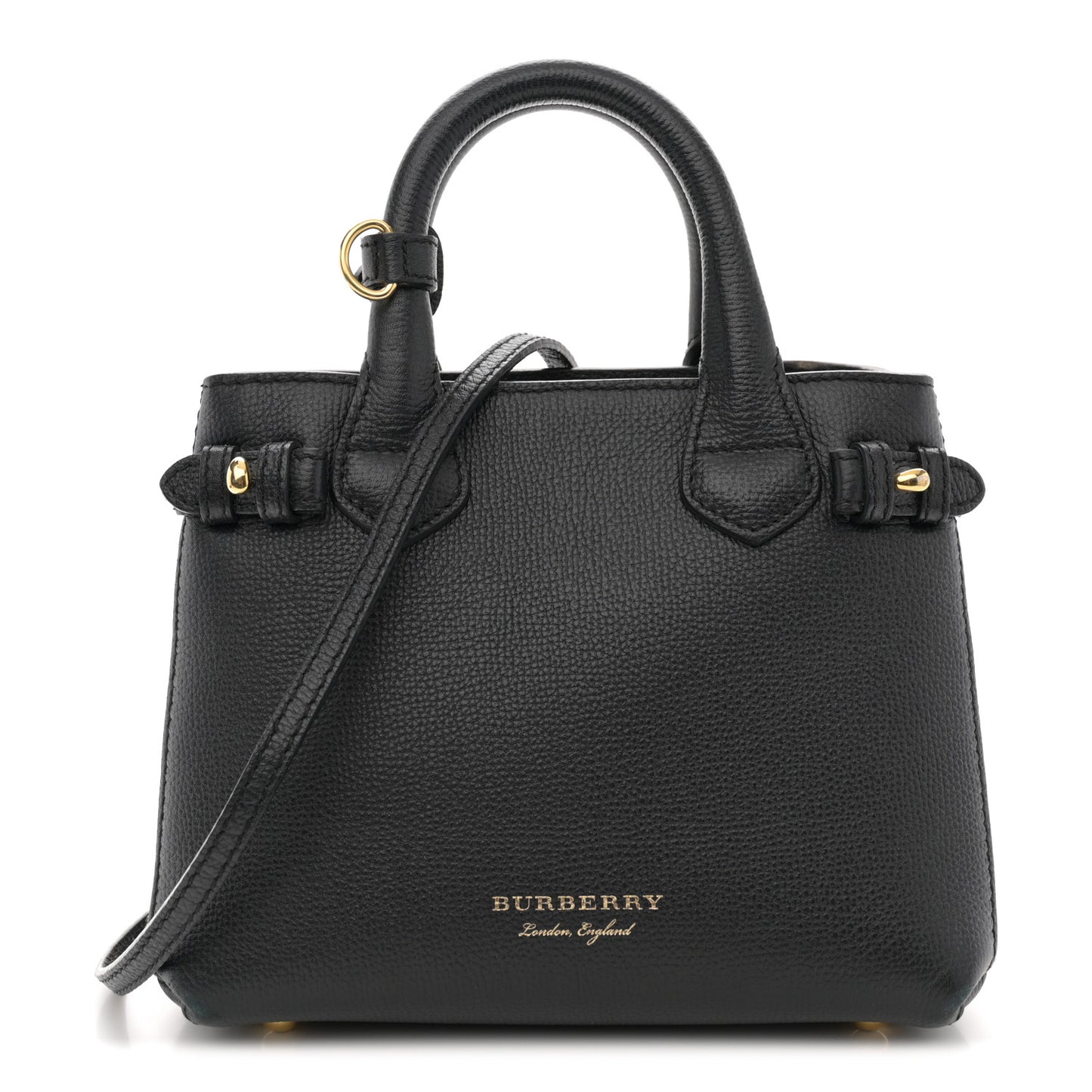 Derby Calfskin House Check Baby Banner Tote Black