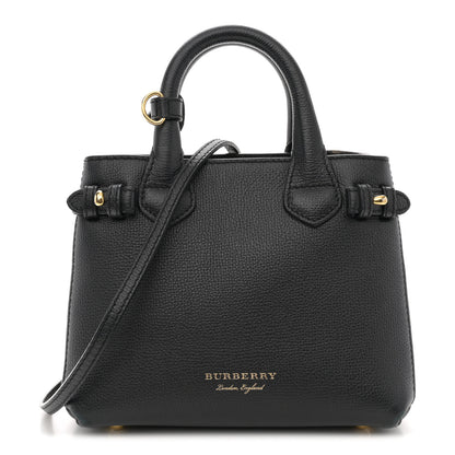 Burberry Derby Calfskin House Check Baby Banner Tote Black 1 of 10