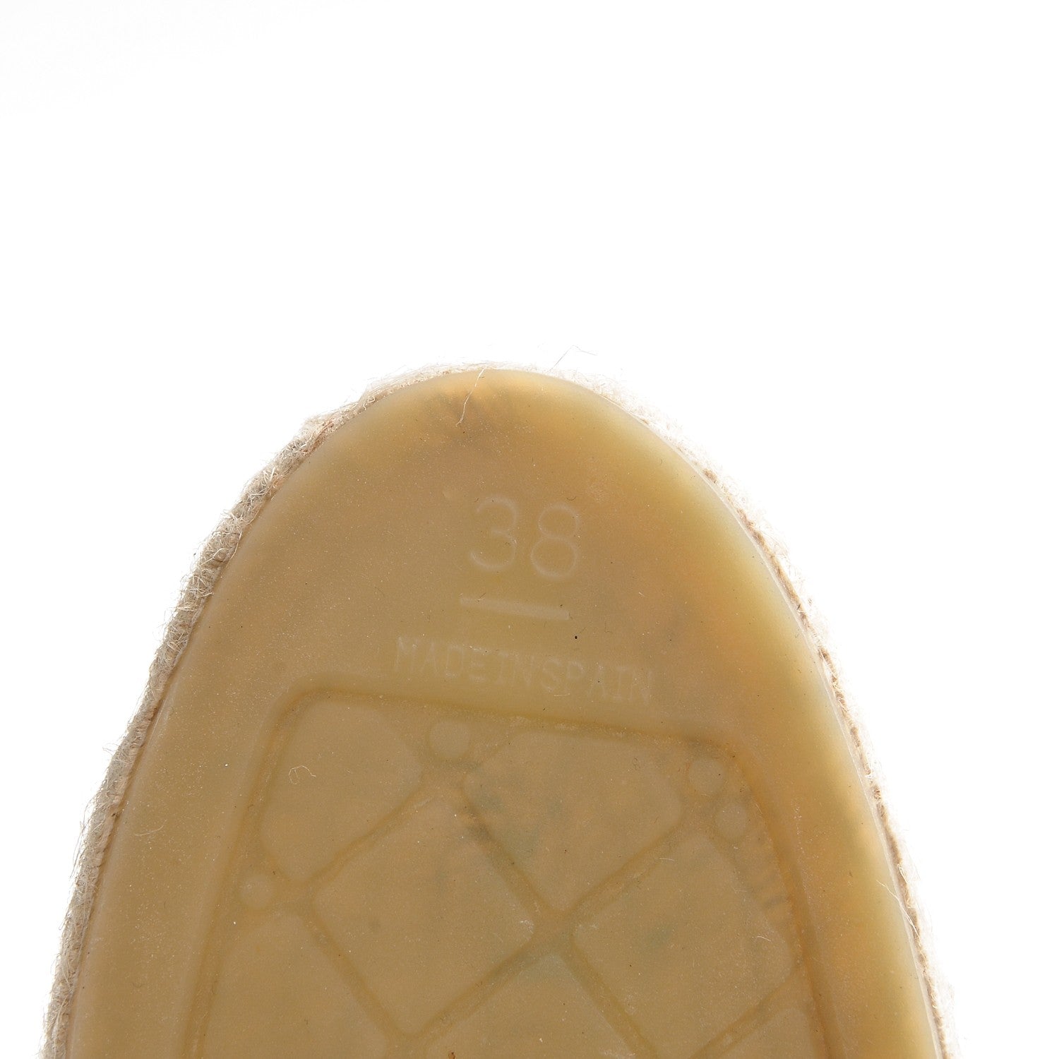 Chanel Lambskin CC Espadrilles 38 Beige Black 7 of 9