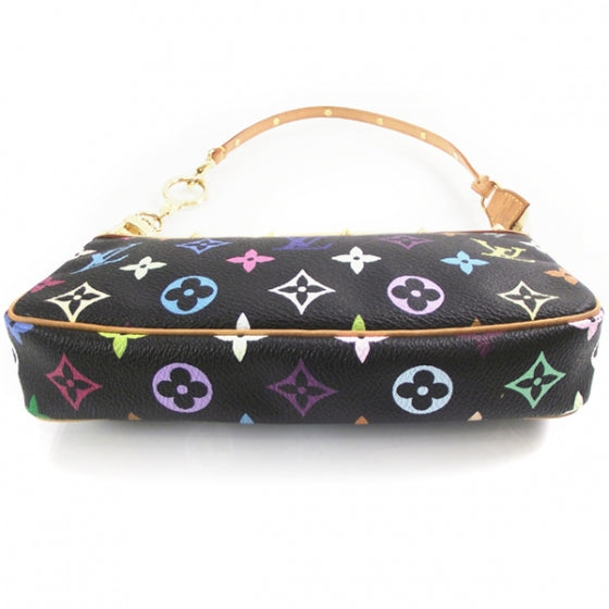 Monogram Multicolor Pochette Accessories Black