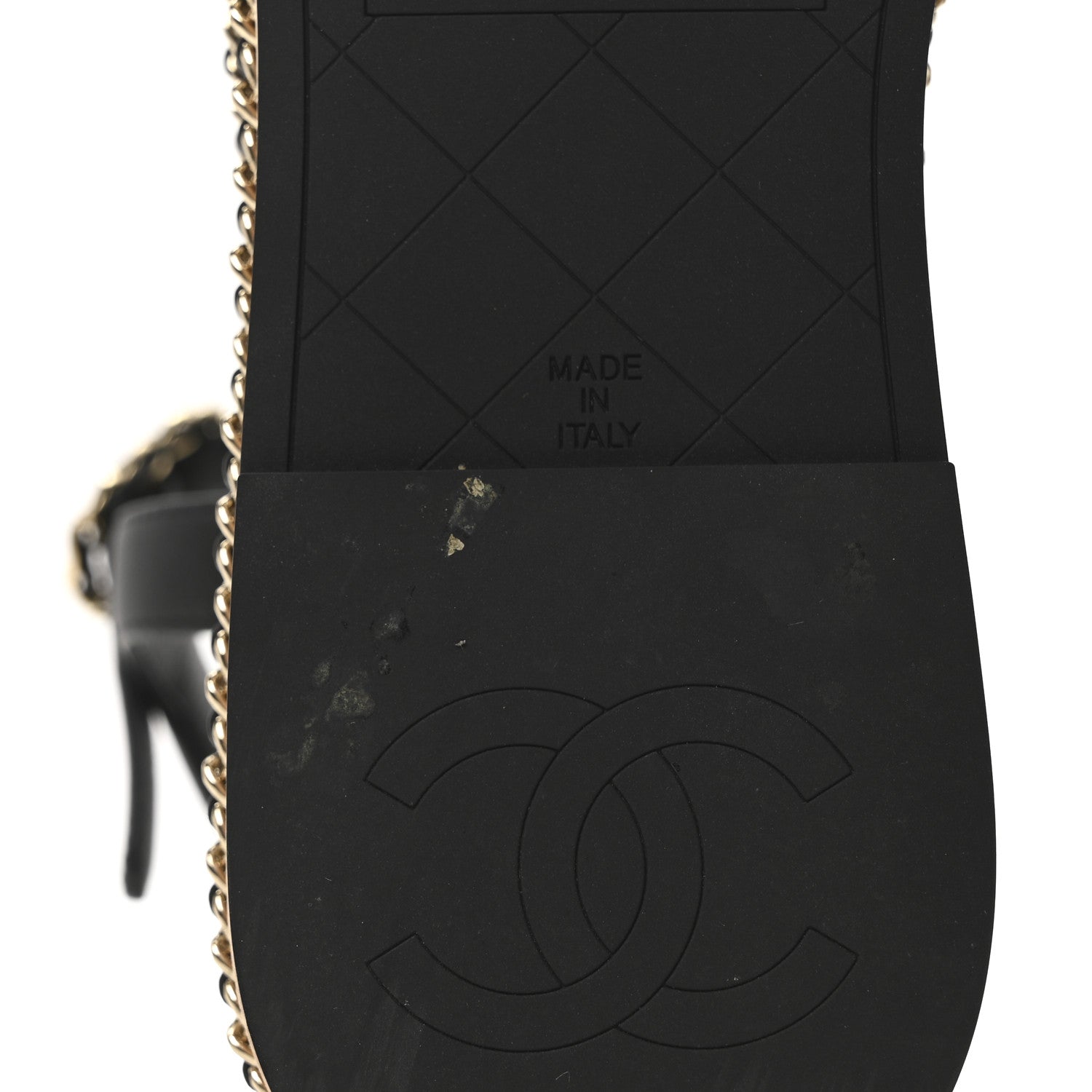 Chanel Lambskin Espadrille Braided Platform Sandals 38.5 Black 10 of 10