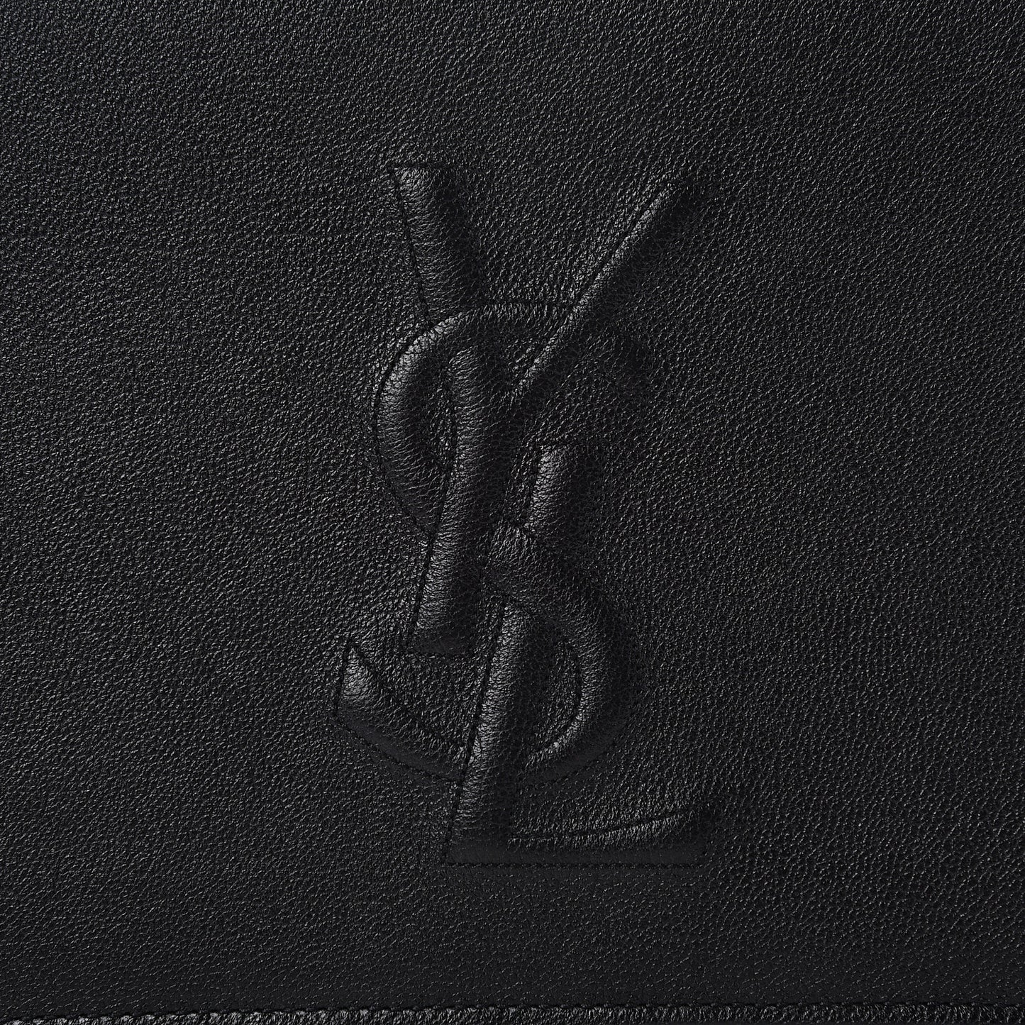 Calfskin Monogram Large Belle De Jour Clutch Black