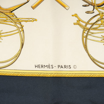 Hermes Silk Les Voitures A Transformation Scarf 90 3 of 4