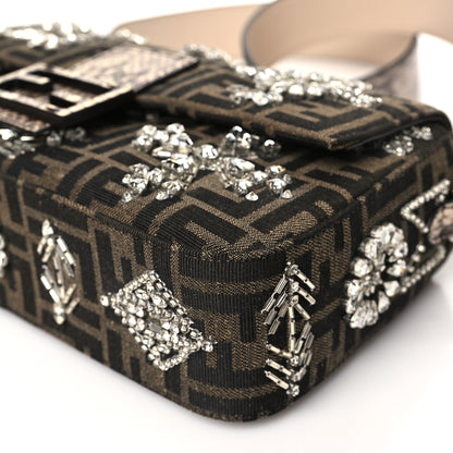 Fendi Re-Edition Elaphe Fabric Jacquard FF 1974 Embroidered Baguette Multicolor 10 of 10