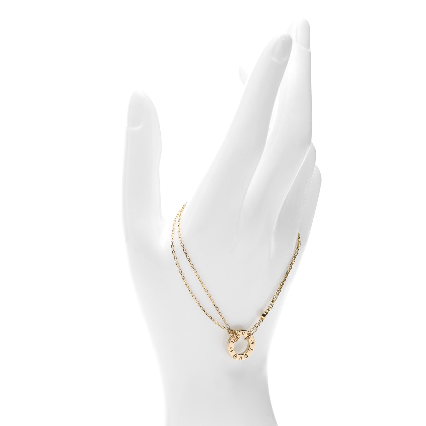 18K Yellow Gold Diamond LOVE Bracelet