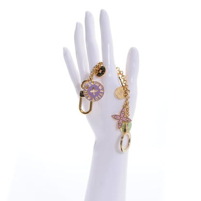Louis Vuitton Monogram Multicolor Looping Chain Key Ring 2 of 6