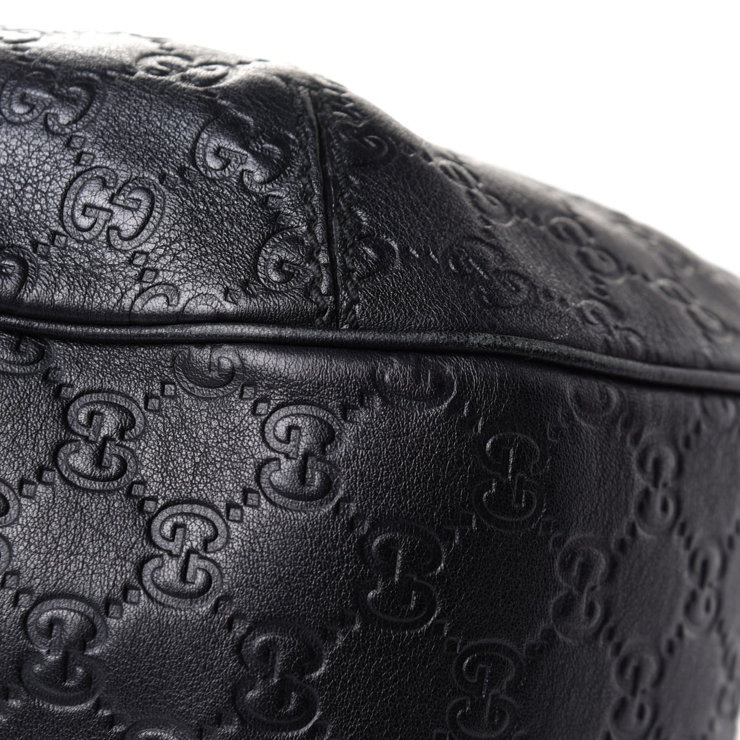 Guccissima Large New Ladies Web Hobo Black