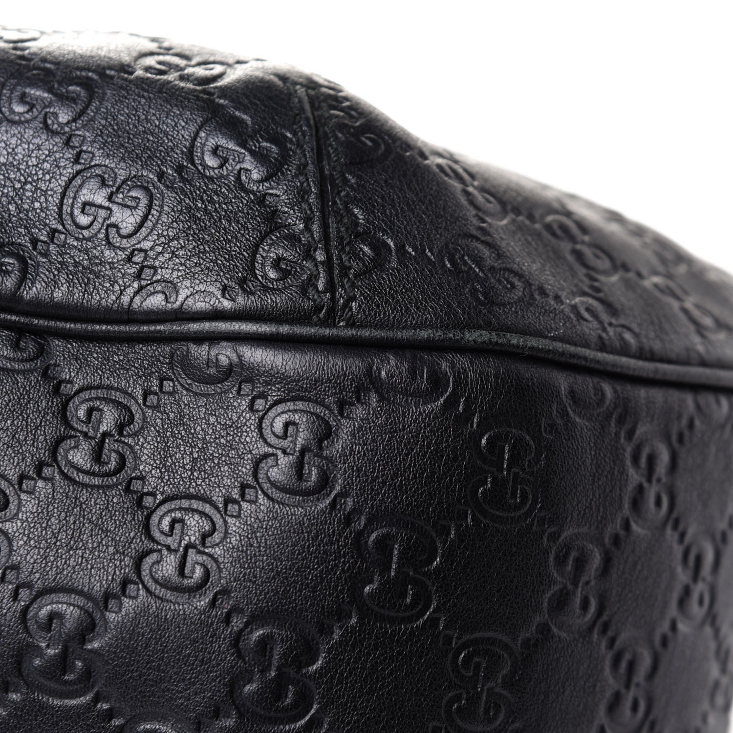 Gucci Guccissima Large New Ladies Web Hobo Black 13 of 14