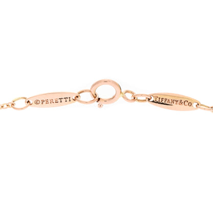 Tiffany 18K Rose Gold Diamond .17ct Elsa Peretti Diamonds by the Yard Pendant Necklace 5 of 5