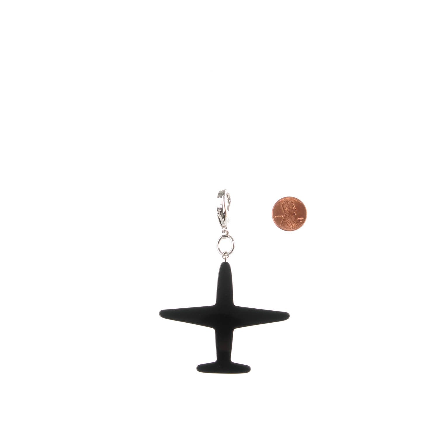 Chanel Pearl Resin CC Airline Bag Charm Black White 2 of 4