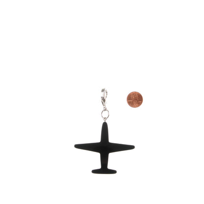 Chanel Pearl Resin CC Airline Bag Charm Black White 2 of 4