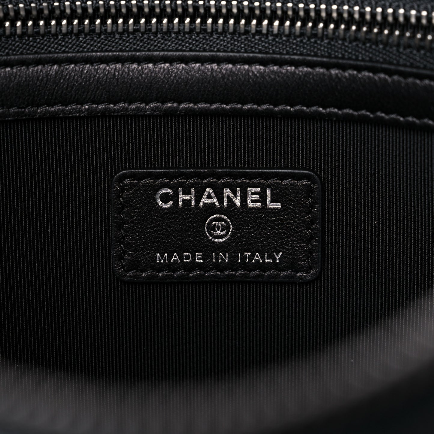 Canvas La Pausa Large Cosmetic Case Black