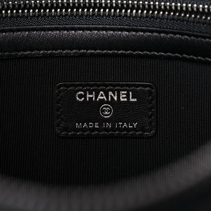 Chanel Canvas La Pausa Large Cosmetic Case Black 6 of 10