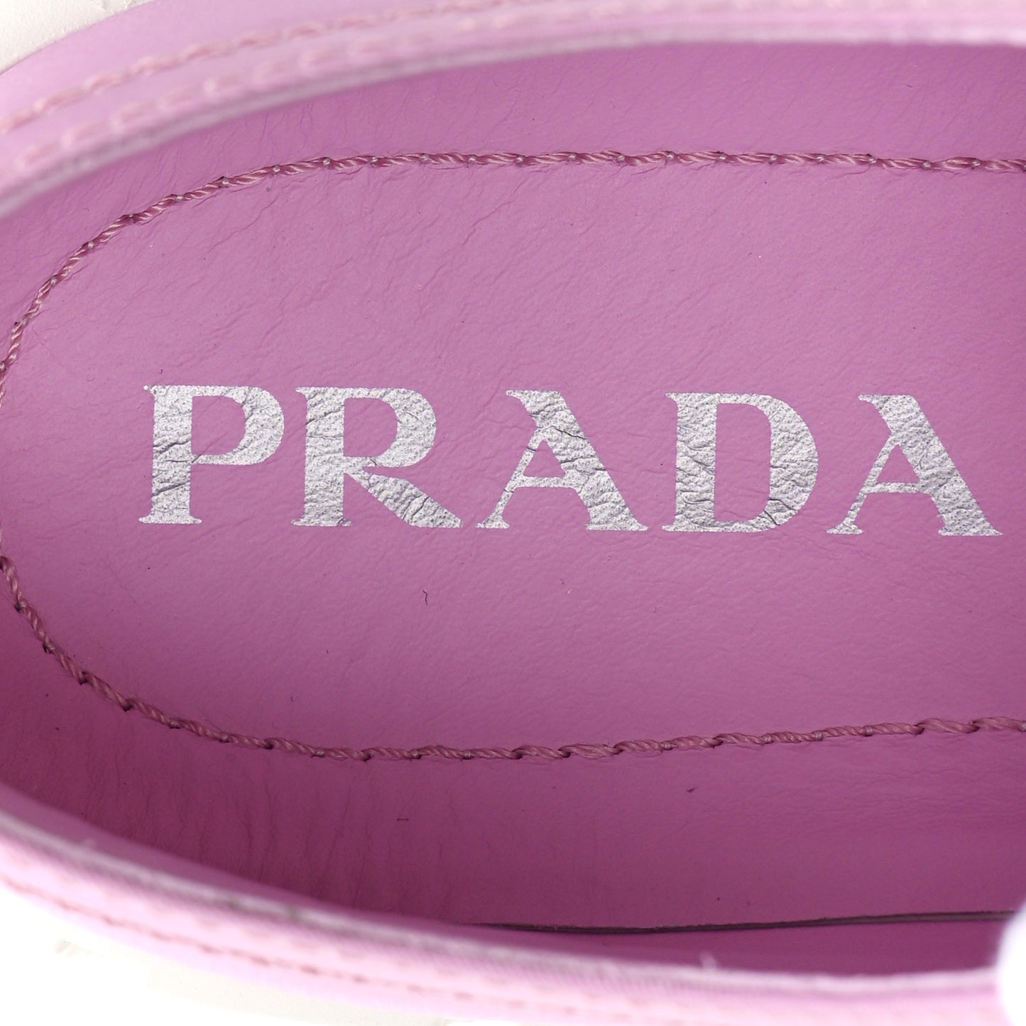 Re-Nylon Gabardine Triangle Logo Double Wheel 50mm Sneakers 38 Primula