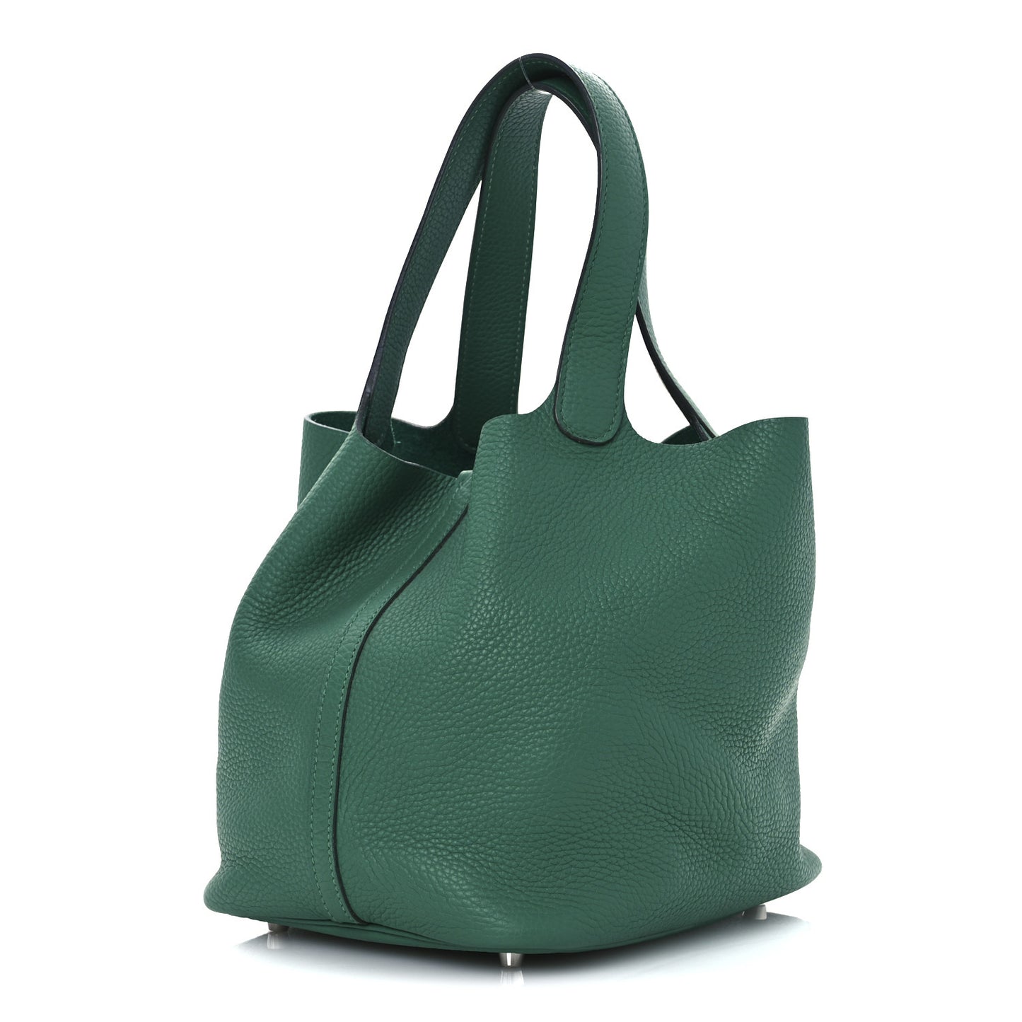 Taurillon Clemence Picotin Lock 22 MM Malachite