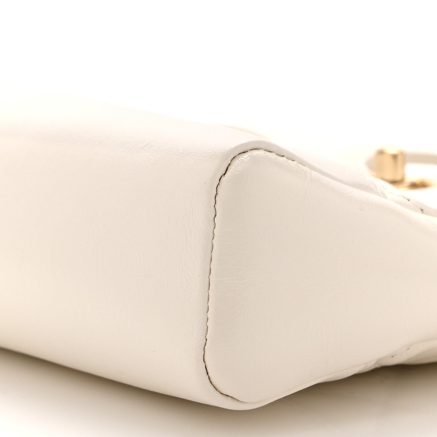 Chanel Shiny Lambskin Quilted Mini 31 Shopping Bag White 10 of 10