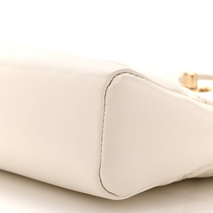 Chanel Shiny Lambskin Quilted Mini 31 Shopping Bag White 10 of 10