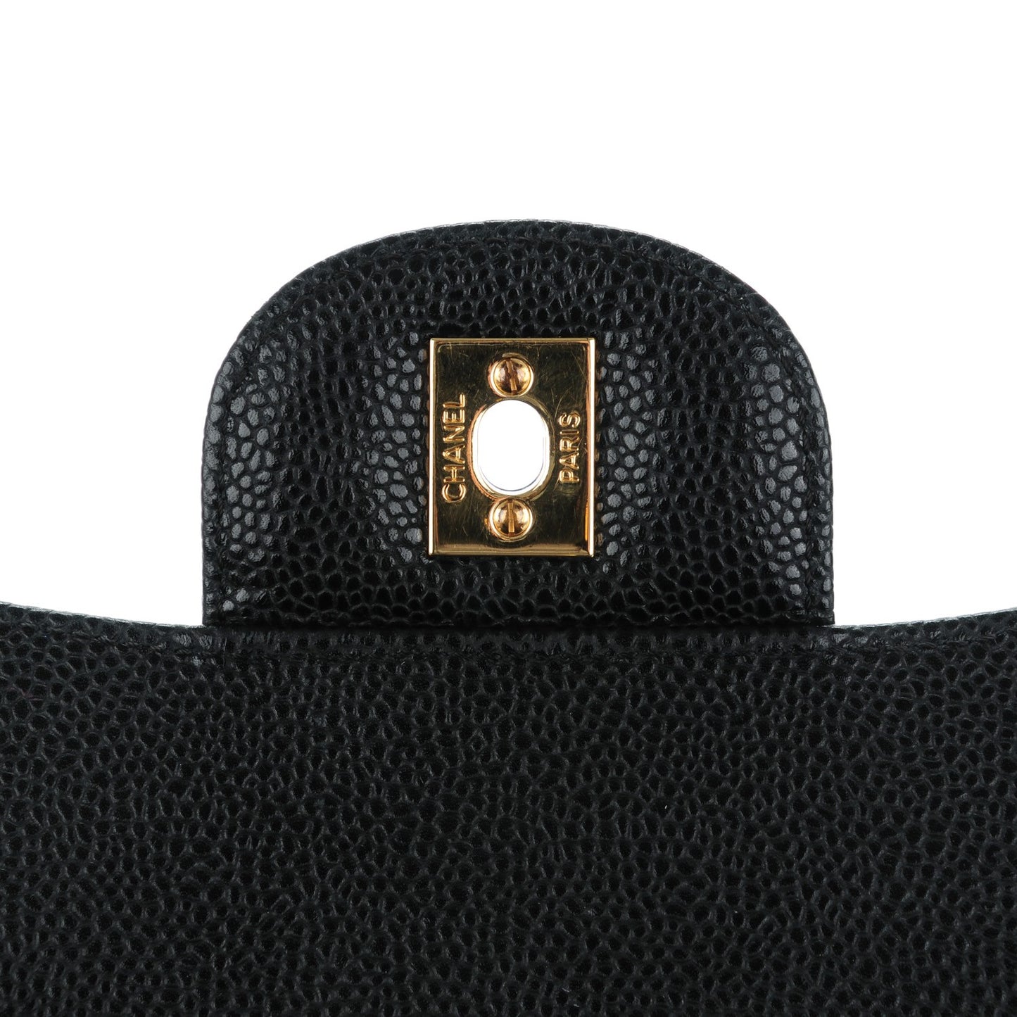Caviar Quilted Maxi Single Flap Black
