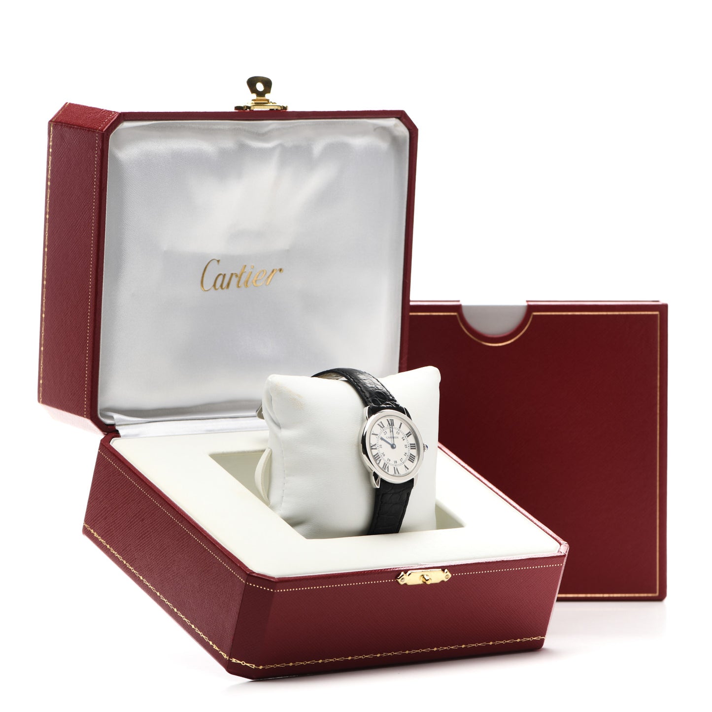 Stainless Steel Alligator 29mm Ronde Solo Quartz Watch