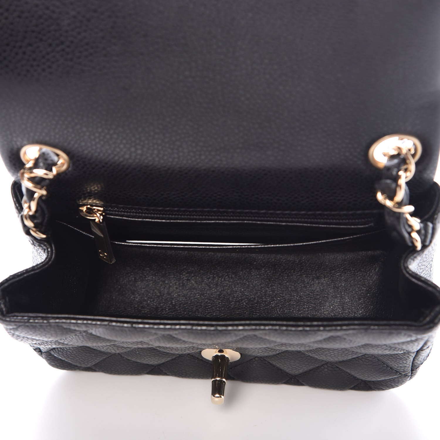 Chanel Caviar Quilted Mini Square Flap Black 5 of 10