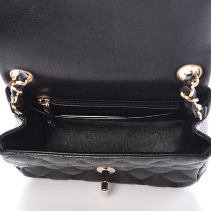 Chanel Caviar Quilted Mini Square Flap Black 5 of 10