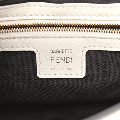 Fendi Nappa FF 1974 Embossed Baguette White 8 of 10
