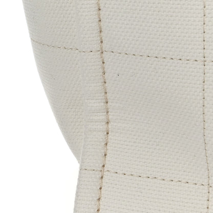 Chanel Cotton Medium Deauville Tote White 14 of 16