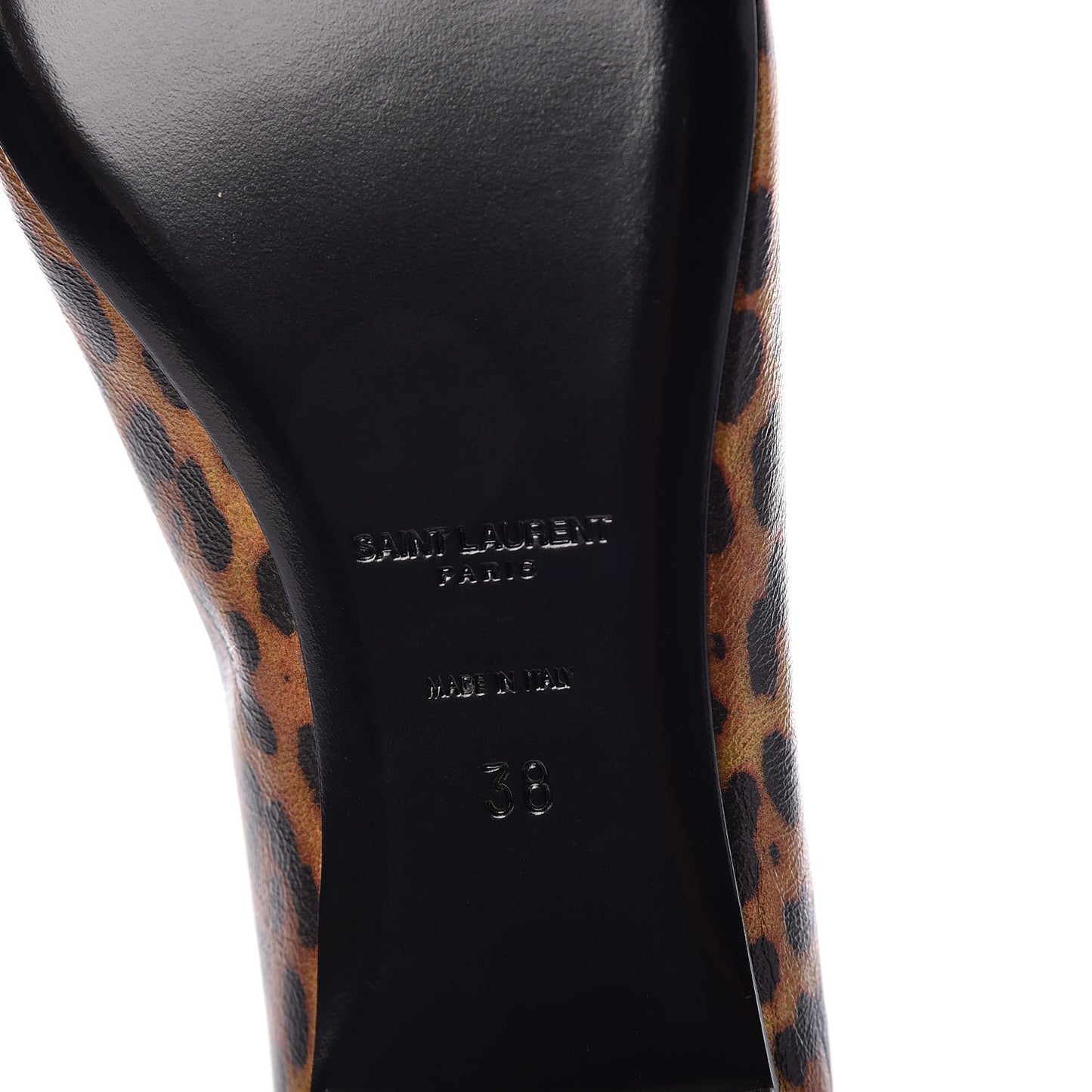 Leopard Lame Double Cat Ballet Class Flats 38