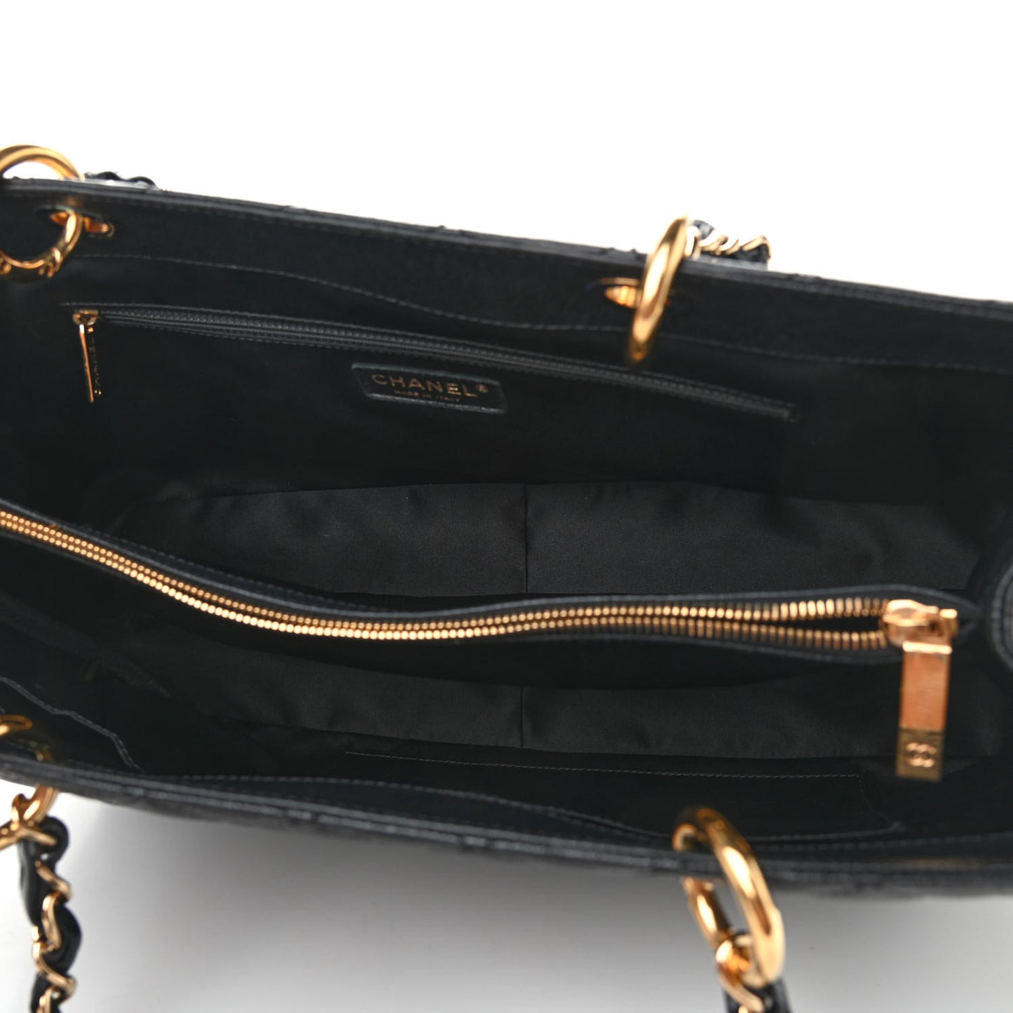 Caviar Quilted XL Grand Shopping Tote GST Black